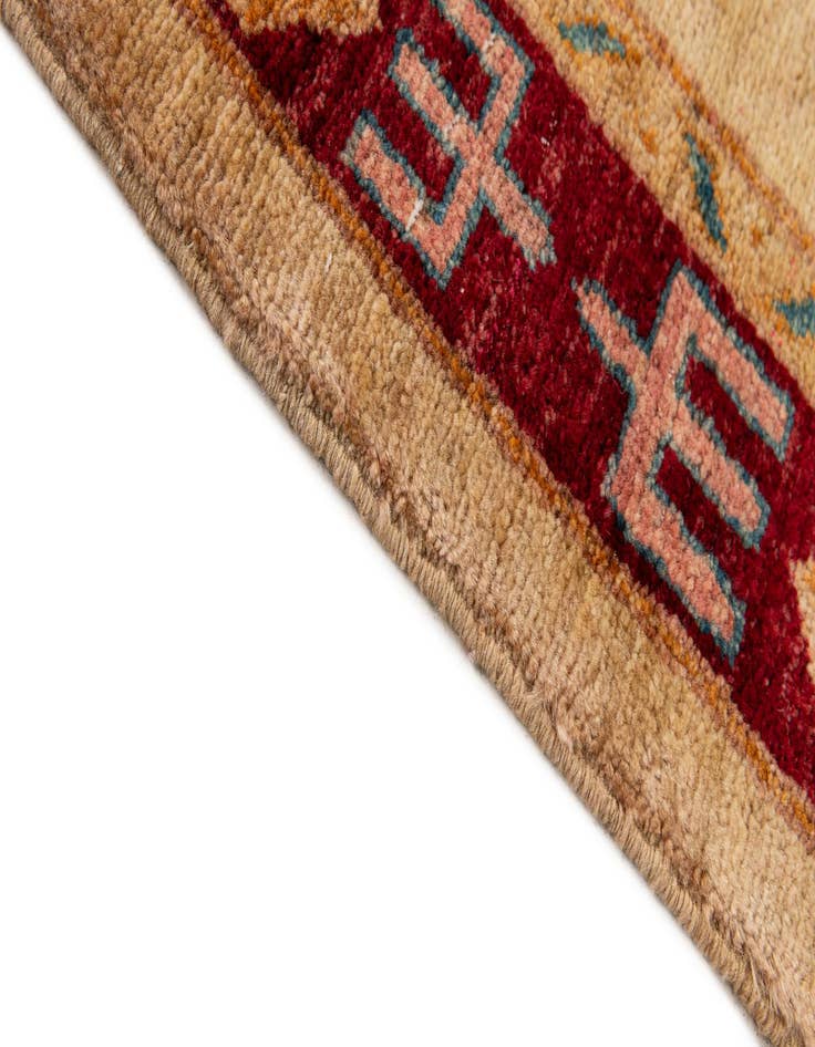 Detail image of  3' 3 x 5' 3  Hand Knotted Ziegler Wool Rug