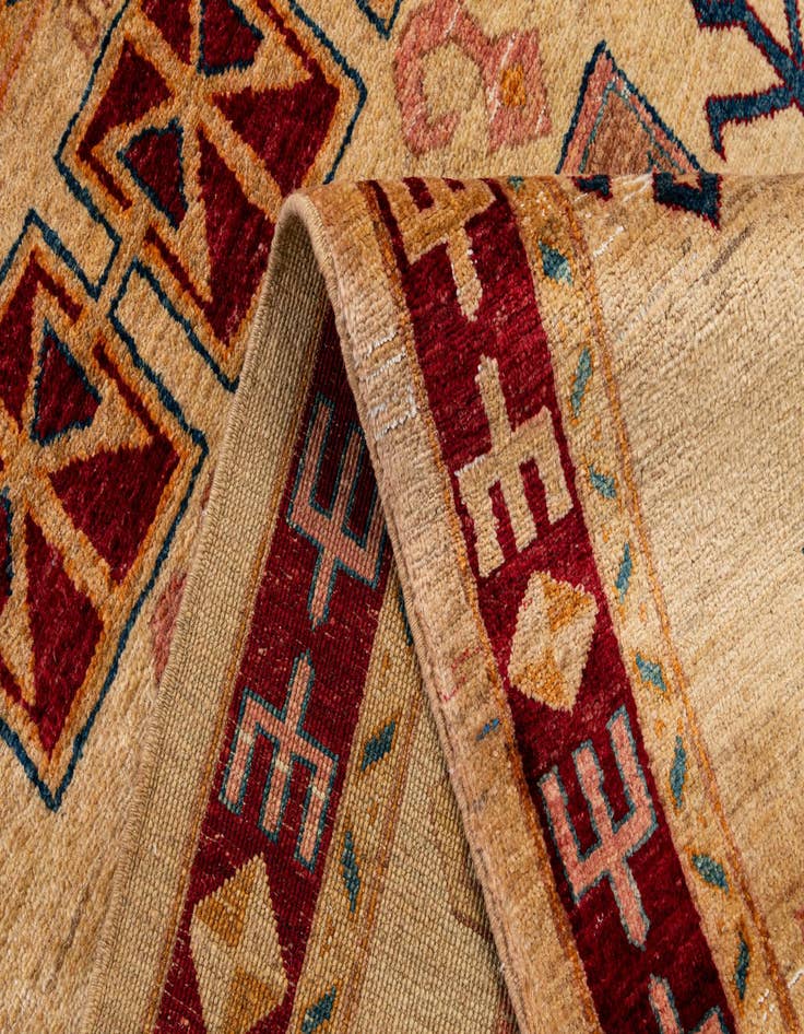 Detail image of  3' 3 x 5' 3  Hand Knotted Ziegler Wool Rug