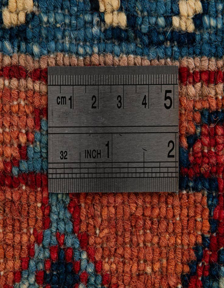 Detail image of  3' 5 x 4' 11  Hand Knotted Ziegler Wool Rug