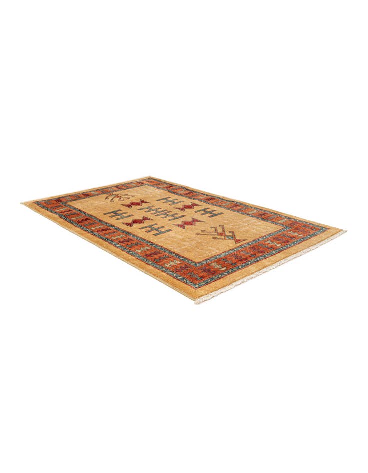 Detail image of  3' 4 x 5' 1  Hand Knotted Ziegler Wool Rug