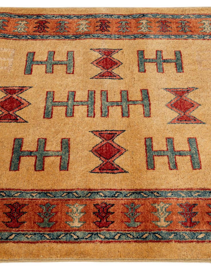 Detail image of  3' 4 x 5' 1  Hand Knotted Ziegler Wool Rug