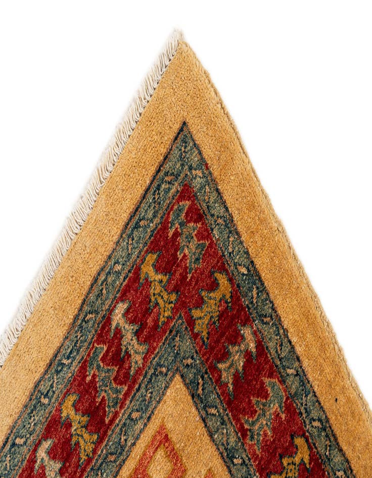 Detail image of  3' 5 x 5' 1  Hand Knotted Ziegler Wool Rug