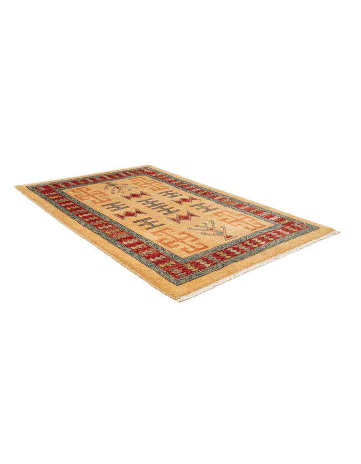 Detail image of  3' 5 x 5' 1  Hand Knotted Ziegler Wool Rug