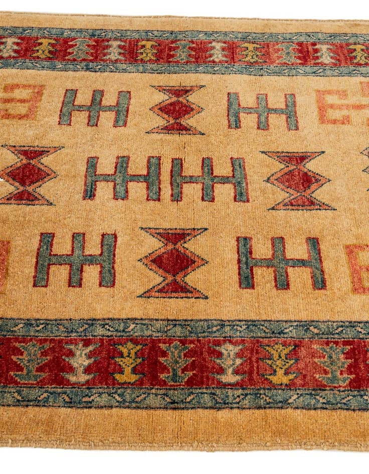 Detail image of  3' 5 x 5' 1  Hand Knotted Ziegler Wool Rug