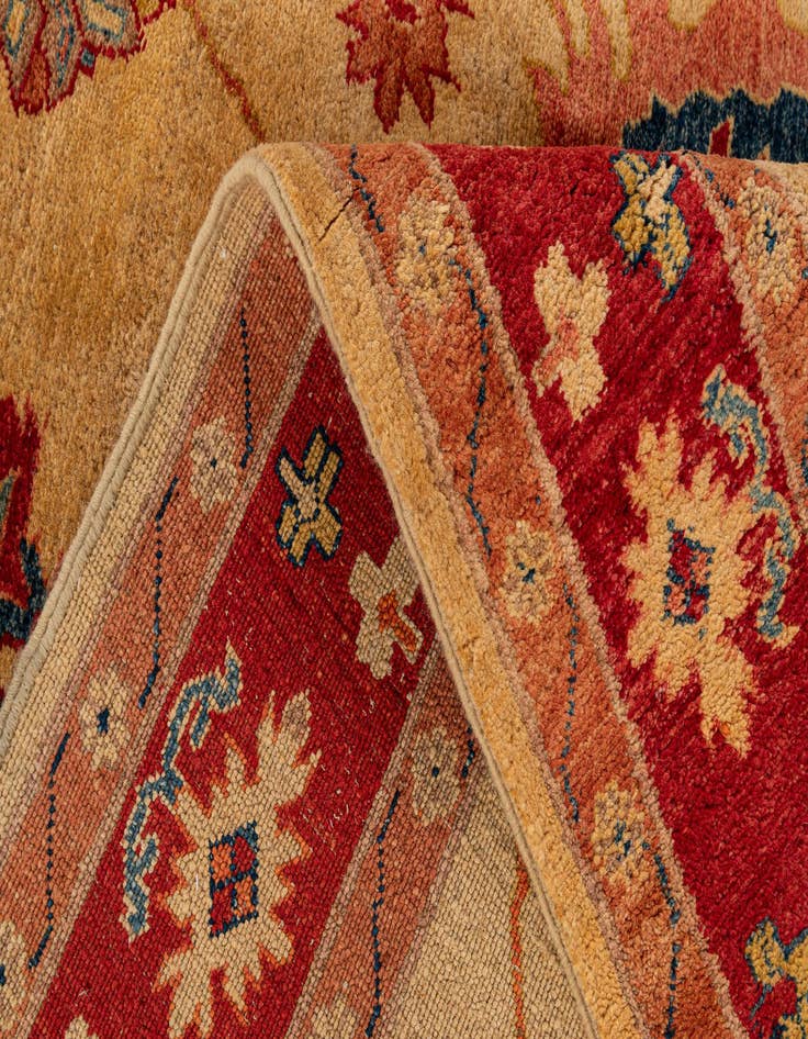 Detail image of  5' 7 x 7' 6  Hand Knotted Ziegler Wool Rug
