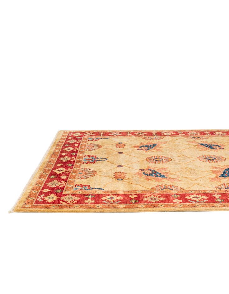 Detail image of  5' 7 x 7' 6  Hand Knotted Ziegler Wool Rug