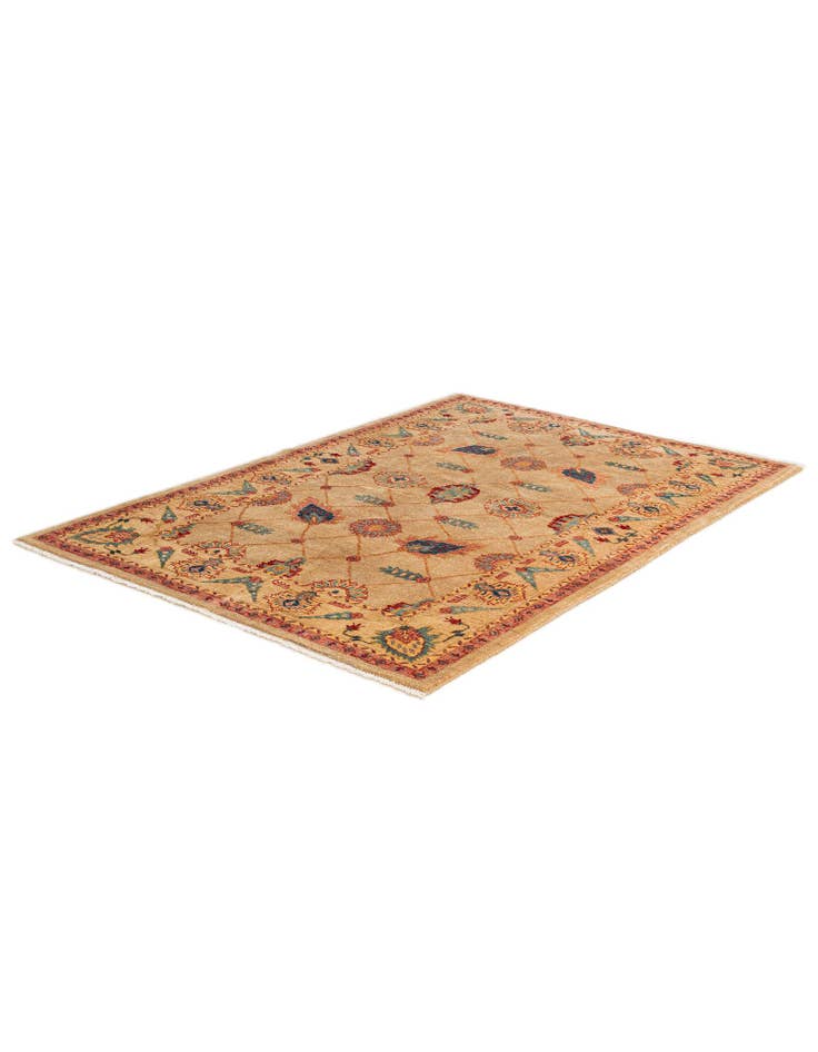 Detail image of  5' 2 x 7' 6  Hand Knotted Ziegler Wool Rug