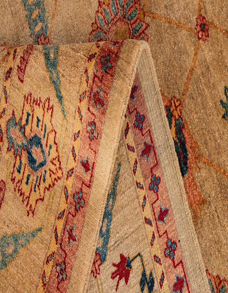 Detail image of  5' 2 x 7' 6  Hand Knotted Ziegler Wool Rug
