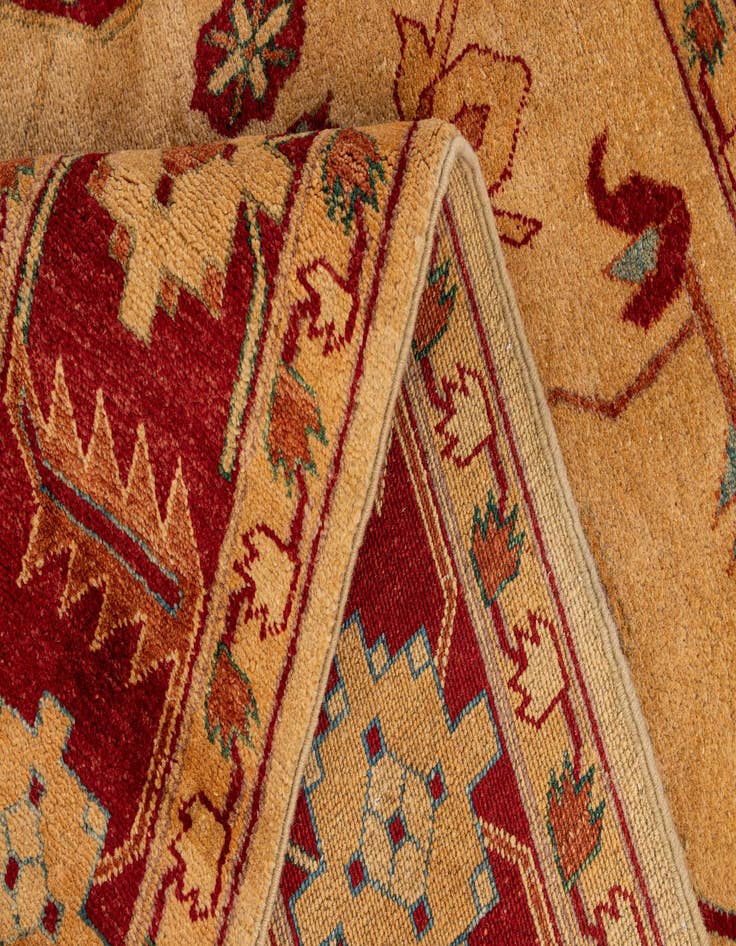 Detail image of  5' 8 x 7' 9  Hand Knotted Ziegler Wool Rug