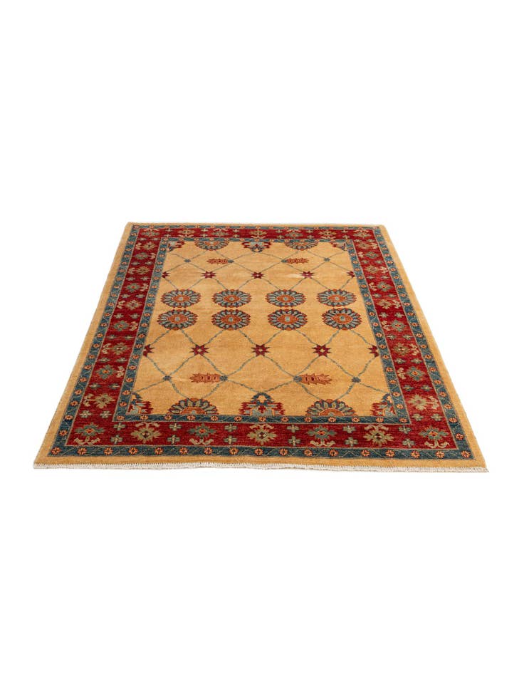 Detail image of  5' 7 x 7' 7  Hand Knotted Ziegler Wool Rug