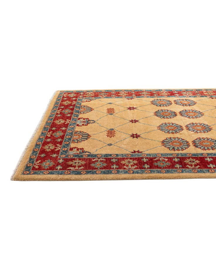 Detail image of  5' 7 x 7' 7  Hand Knotted Ziegler Wool Rug