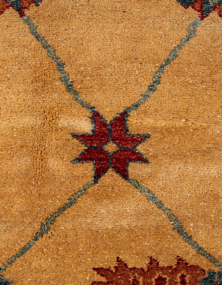 Detail image of  5' 7 x 7' 7  Hand Knotted Ziegler Wool Rug