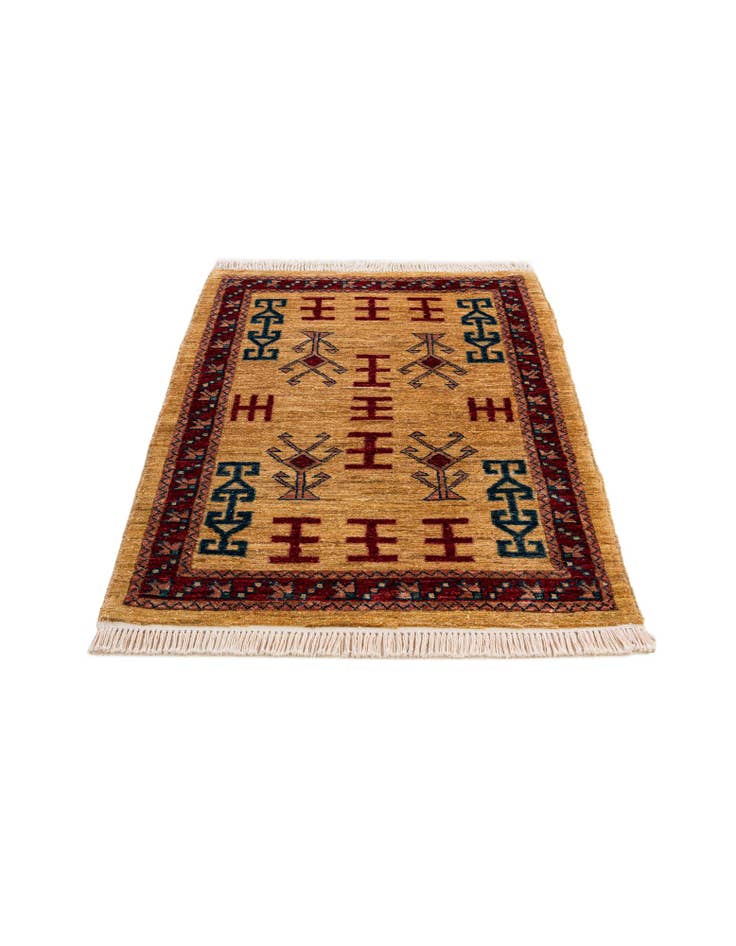 Detail image of  2' 7 x 3' 9  Hand Knotted Ziegler Wool Rug