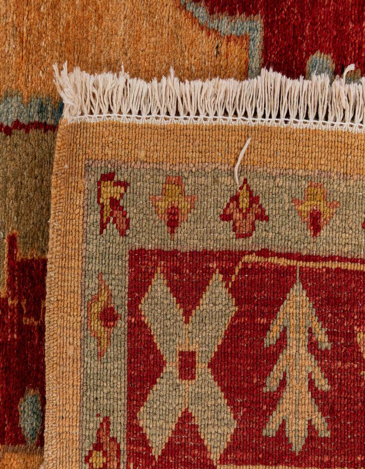 Detail image of  3' 6 x 4' 11  Hand Knotted Ziegler Wool Rug