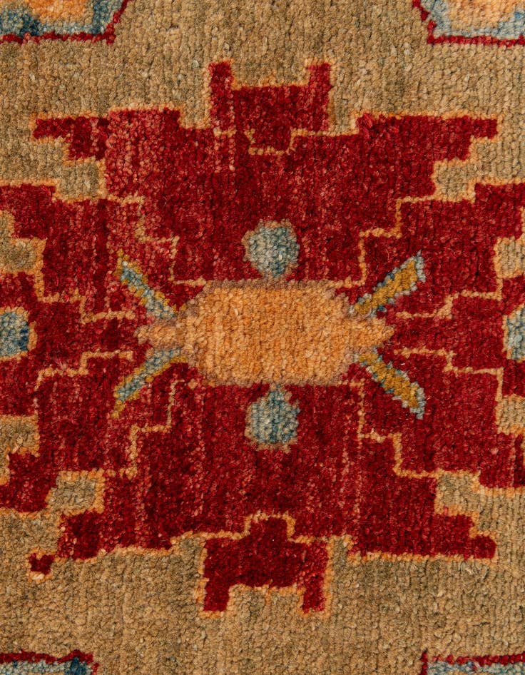 Detail image of  3' 6 x 4' 11  Hand Knotted Ziegler Wool Rug