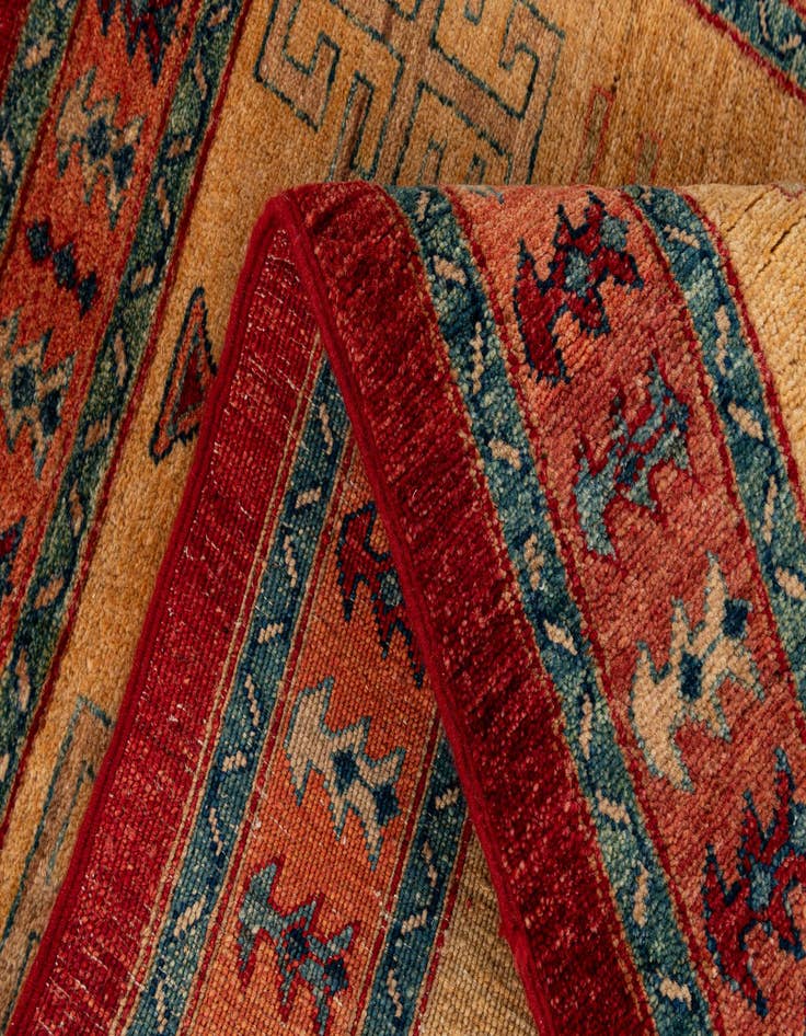 Detail image of  3' 3 x 4' 9  Hand Knotted Ziegler Wool Rug