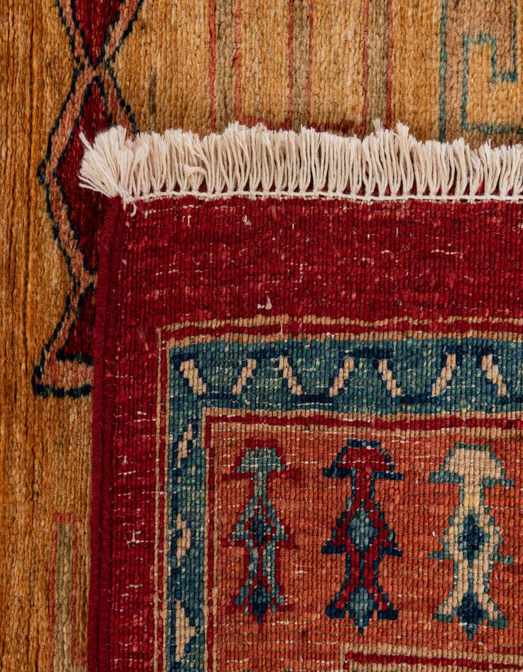 Detail image of  3' 3 x 4' 10  Hand Knotted Ziegler Wool Rug