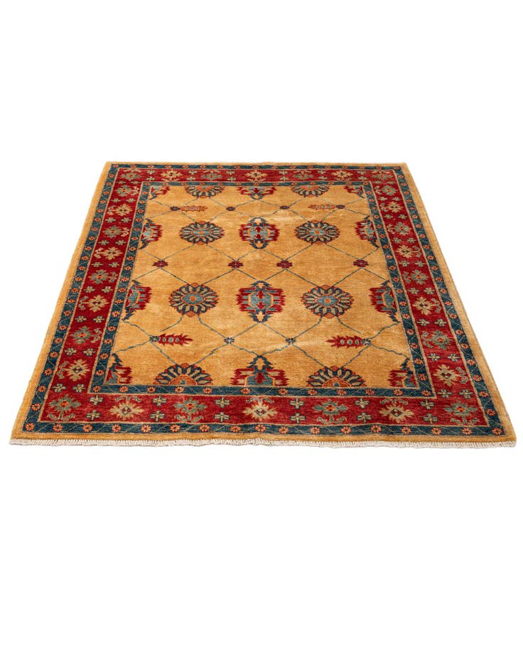 Detail image of  5' 8 x 7' 5  Hand Knotted Ziegler Wool Rug