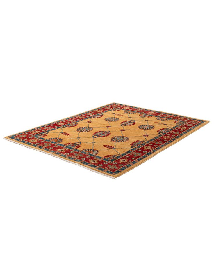 Detail image of  5' 8 x 7' 5  Hand Knotted Ziegler Wool Rug