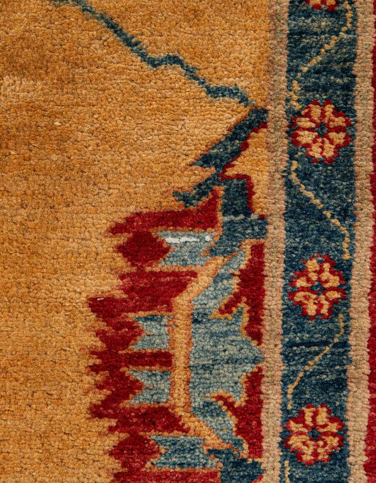 Detail image of  5' 8 x 7' 5  Hand Knotted Ziegler Wool Rug