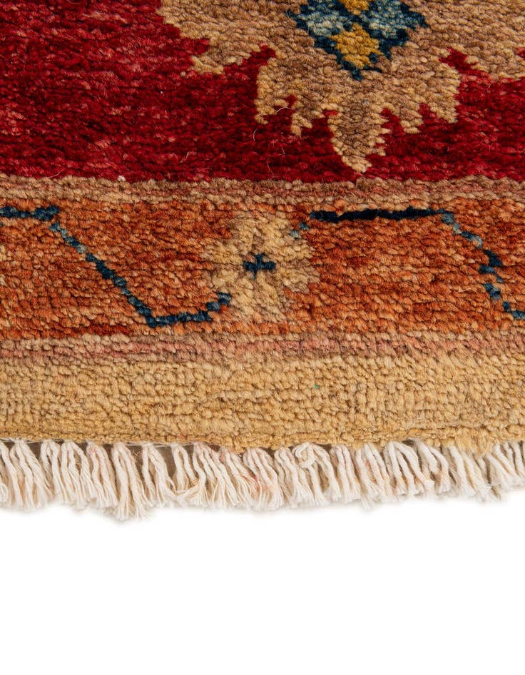 Detail image of  5' 7 x 7' 6  Hand Knotted Ziegler Wool Rug