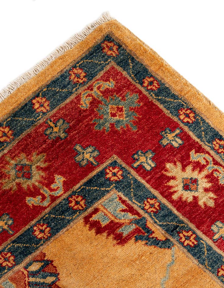 Detail image of  5' 9 x 7' 7  Hand Knotted Ziegler Wool Rug