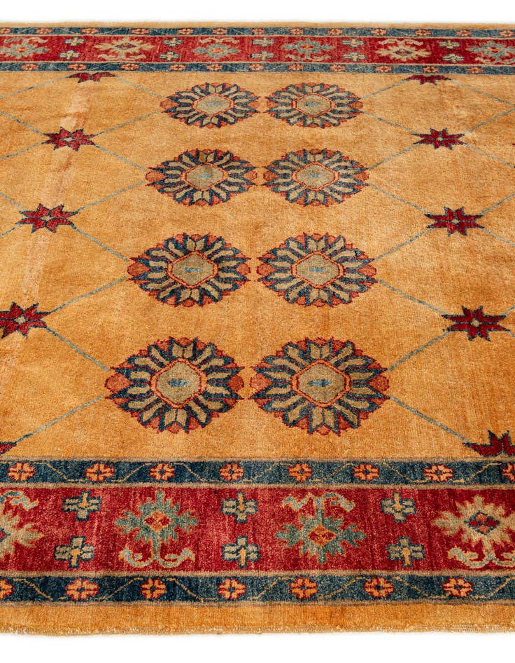 Detail image of  5' 9 x 7' 7  Hand Knotted Ziegler Wool Rug