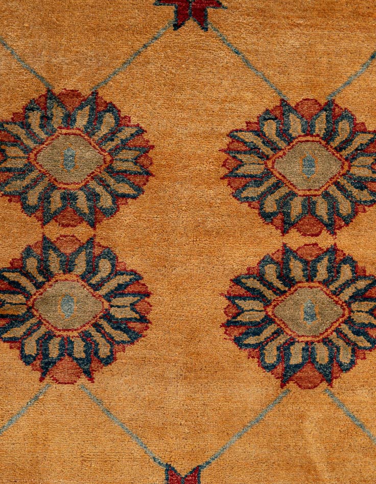 Detail image of  5' 9 x 7' 7  Hand Knotted Ziegler Wool Rug