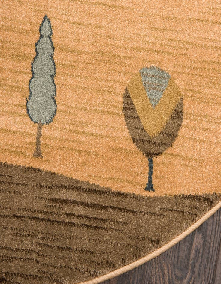 Detail image of  6' x 6' Kashkuli Gabbeh Round Rug