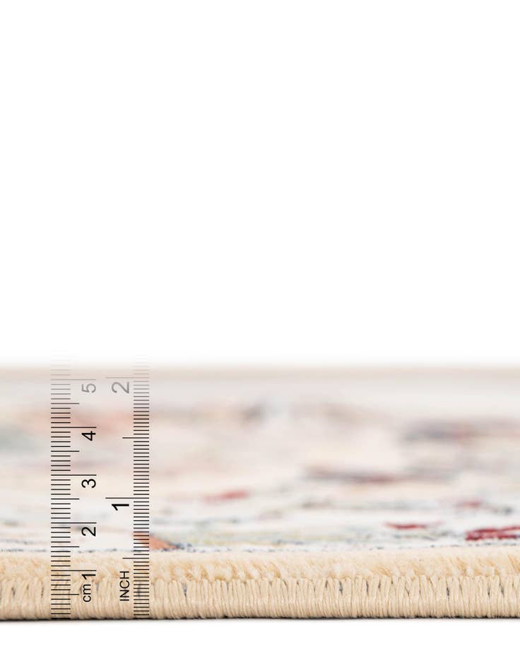 Detail image of  5' 3 x 5' 3 Nain Design Round Rug