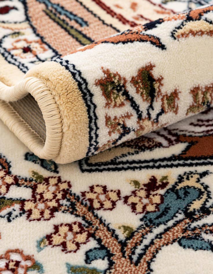 Detail image of  5' 3 x 5' 3 Nain Design Round Rug