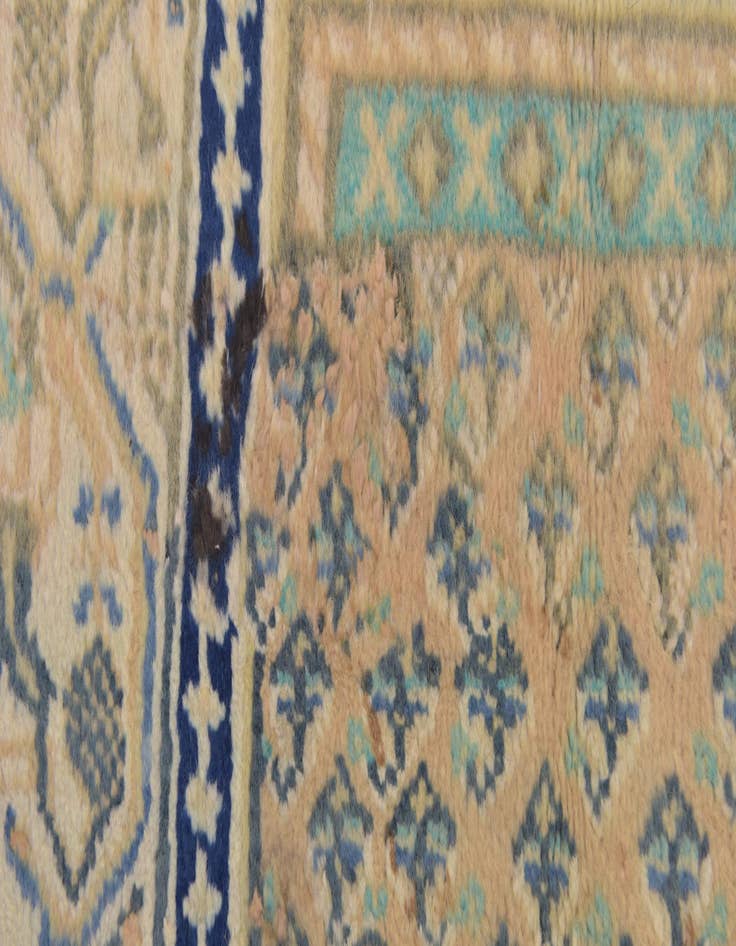 Detail image of  3' 9 x 10' 6  Hand Knotted Botemir Persian Wool Runner Rug