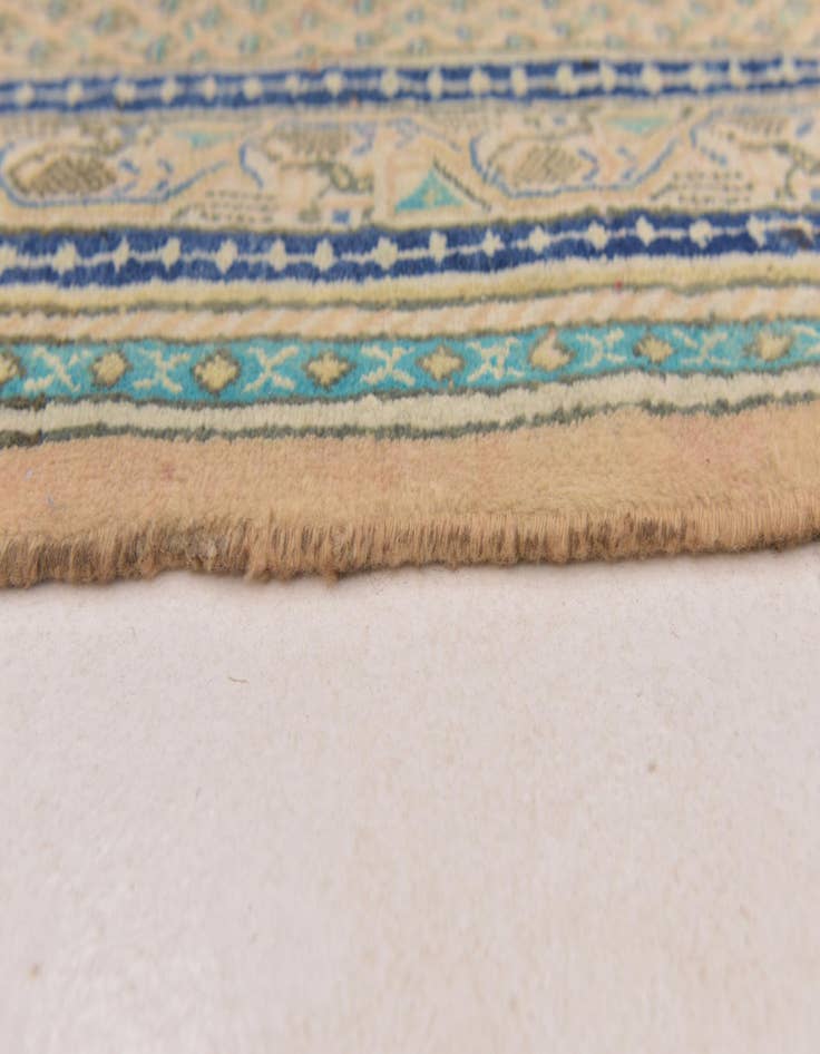 Detail image of  3' 9 x 10' 6  Hand Knotted Botemir Persian Wool Runner Rug