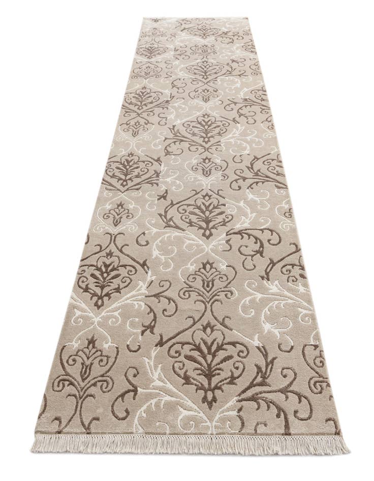 Detail image of  3' 4 x 12' 10  Hand Knotted Darya Wool Runner Rug