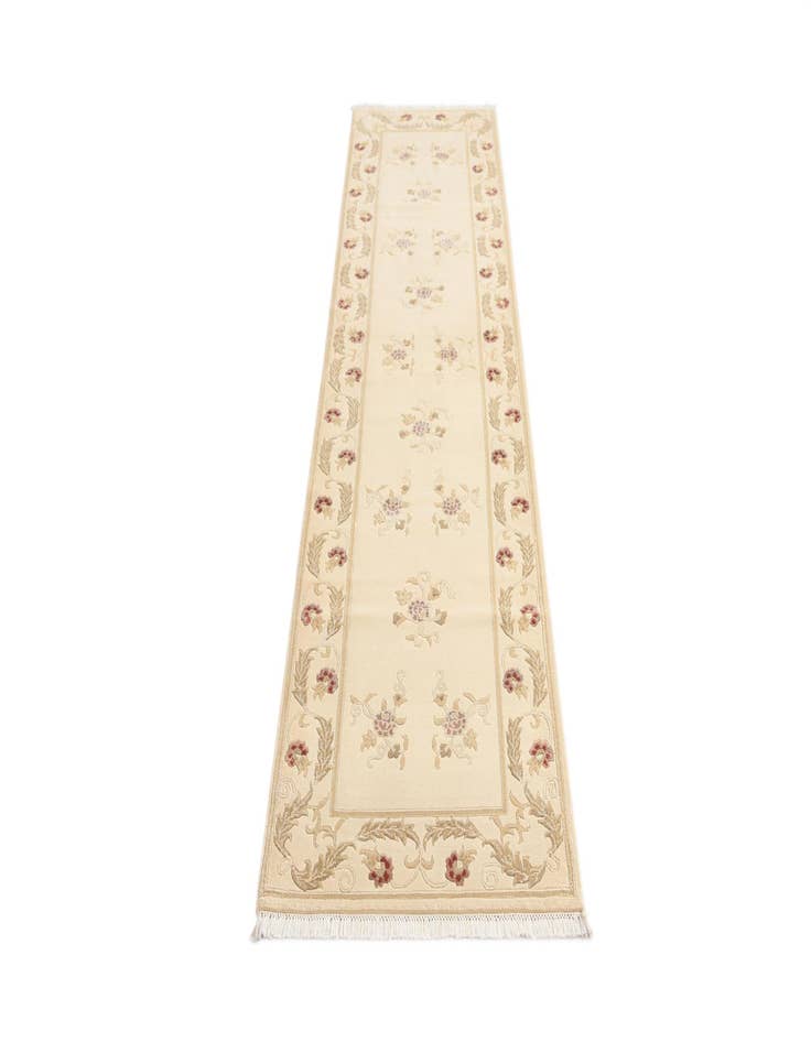 Detail image of  2' 7 x 9' 9  Hand Knotted Darya Wool Runner Rug