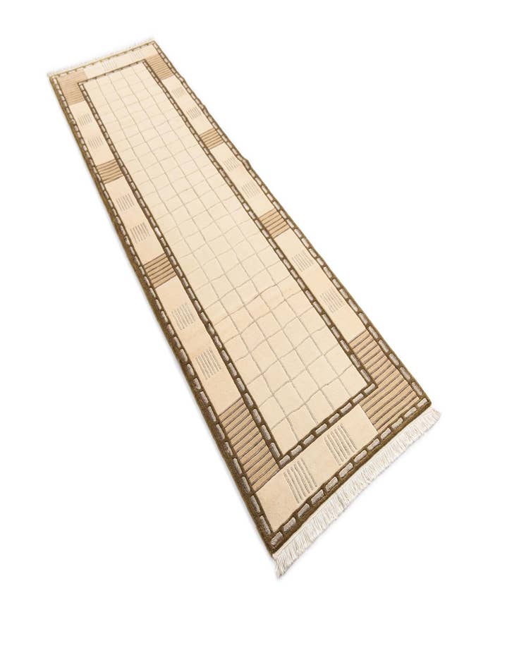 Detail image of  2' 9 x 9' 9  Hand Knotted Darya Wool Runner Rug