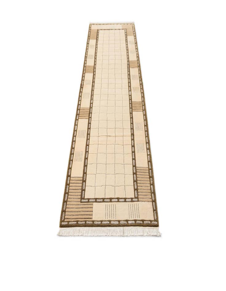 Detail image of  2' 9 x 9' 9  Hand Knotted Darya Wool Runner Rug