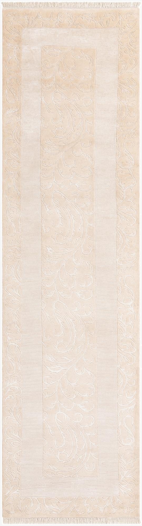  3' 5 x 12' 11  Hand Knotted Darya Wool Runner Rug