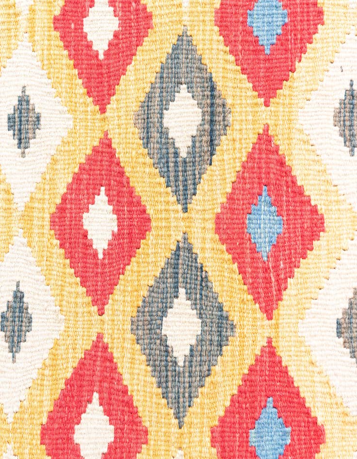 Detail image of  3' 3 x 6' 7  Hand Woven Kilim Maymana Wool Runner Rug