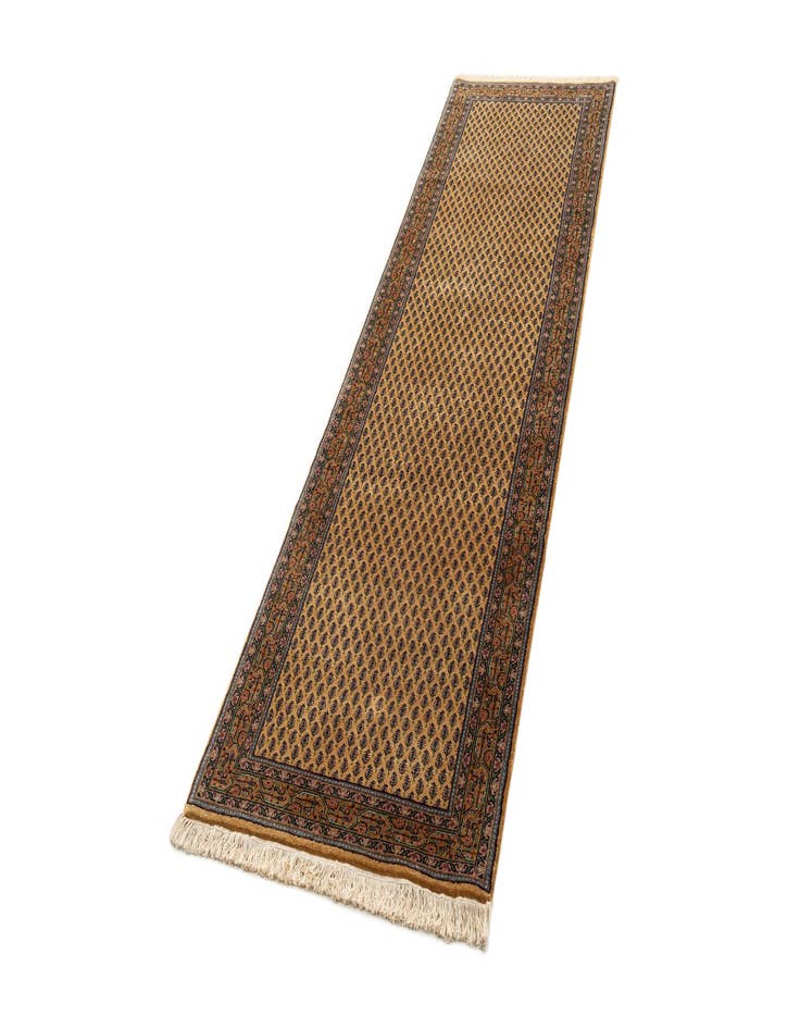 Detail image of  2' 9 x 9' 6  Hand Knotted Mir Wool Runner Rug