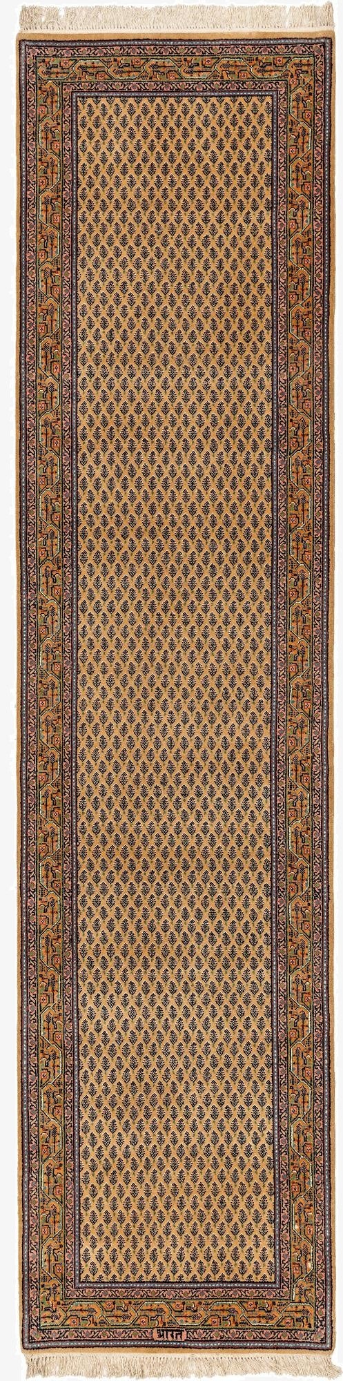  2' 8 x 11' 2  Hand Knotted Mir Wool Runner Rug
