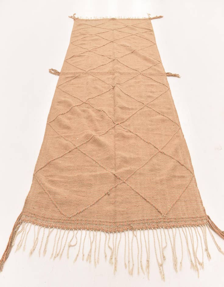 Detail image of  5' x 10' 10  Hand Knotted Moroccan Wool Runner Rug