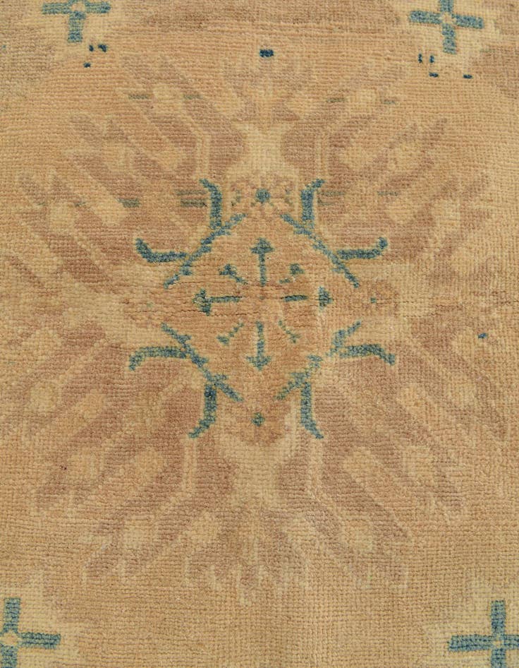 Detail image of  2' 9 x 5' 4  Hand Knotted Oushak Wool Runner Rug