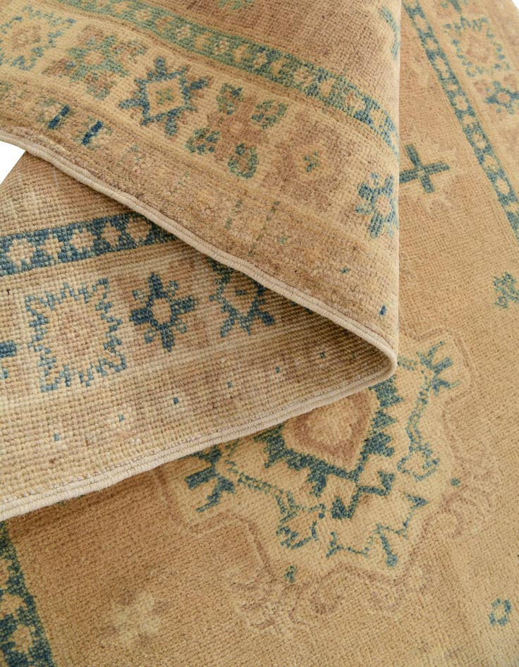 Detail image of  2' 9 x 5' 4  Hand Knotted Oushak Wool Runner Rug