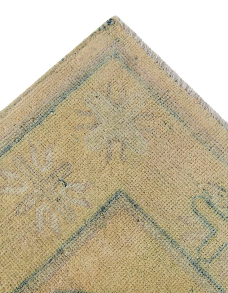 Detail image of  2' 9 x 12' 5  Hand Knotted Oushak Wool Runner Rug