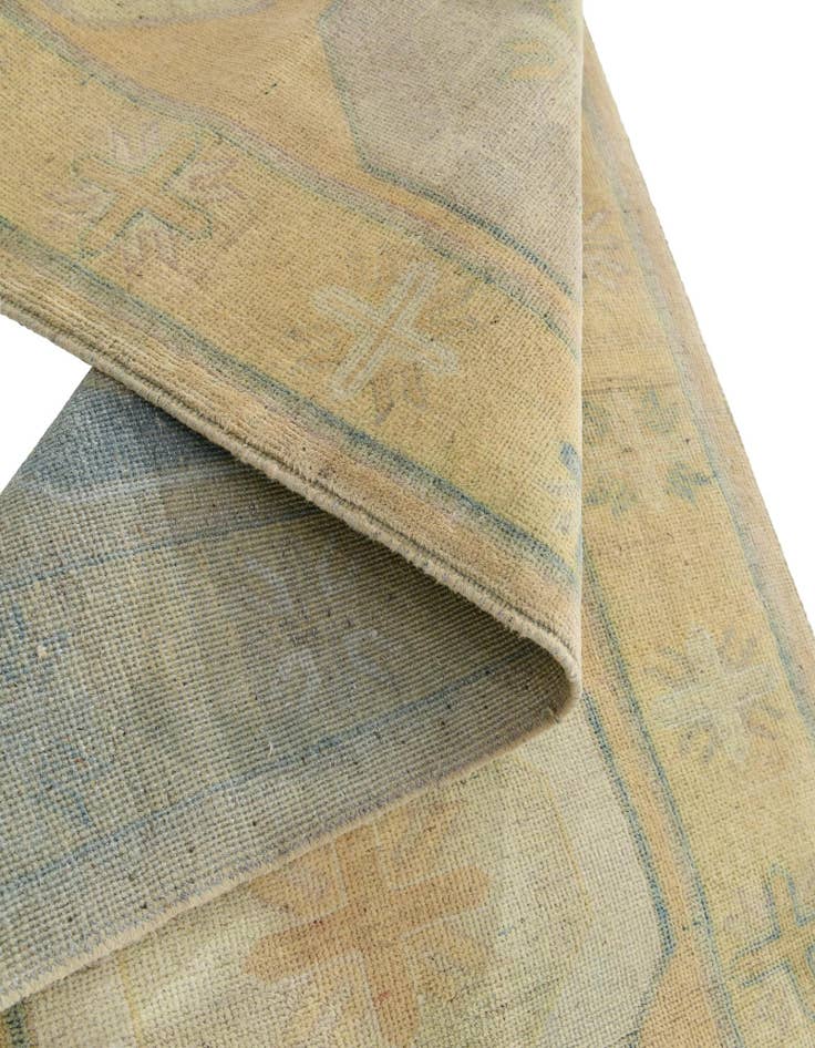 Detail image of  2' 9 x 12' 5  Hand Knotted Oushak Wool Runner Rug