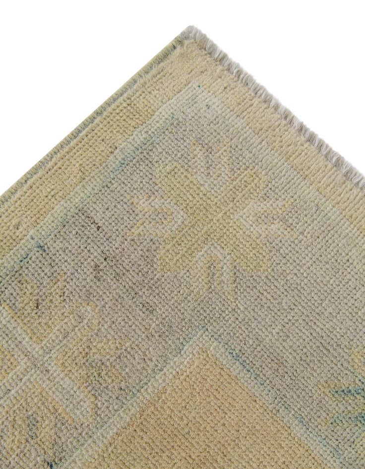 Detail image of  2' 11 x 10' 1  Hand Knotted Oushak Wool Runner Rug