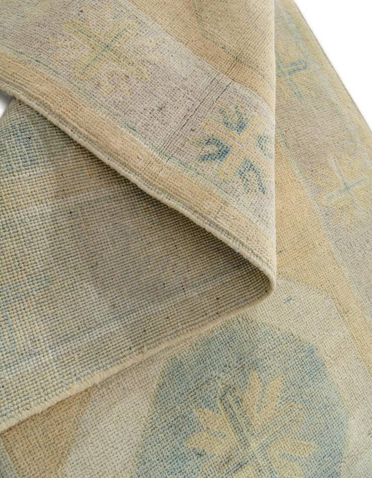 Detail image of  2' 11 x 10' 1  Hand Knotted Oushak Wool Runner Rug