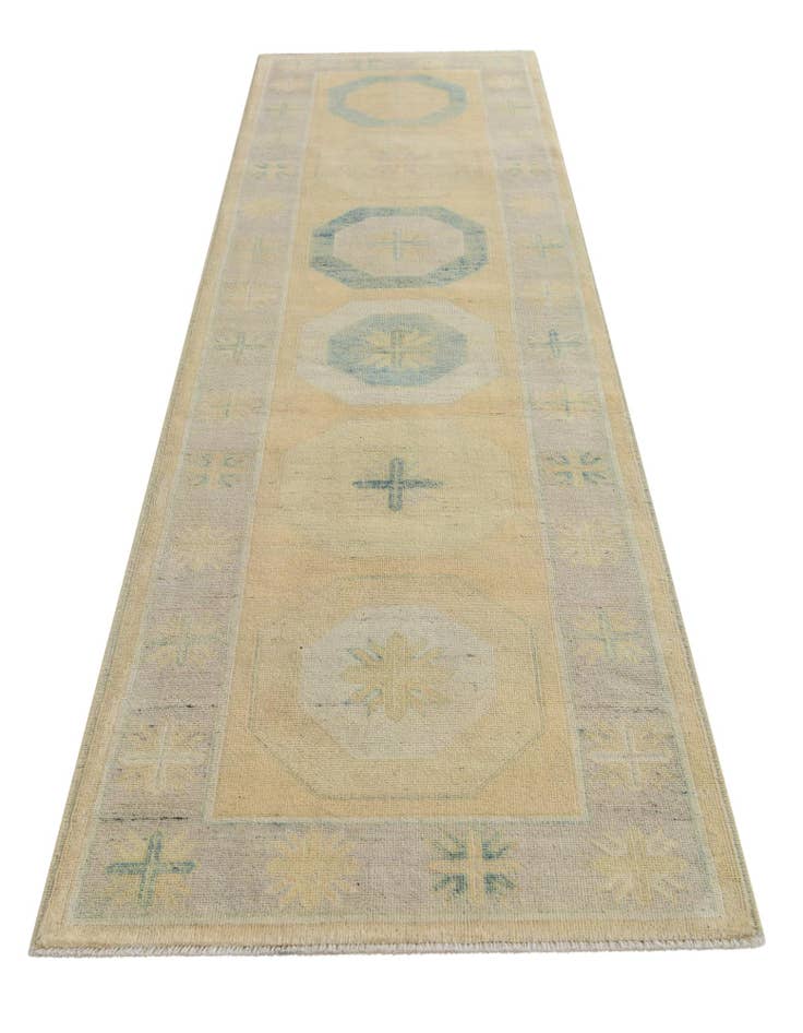 Detail image of  2' 11 x 10' 1  Hand Knotted Oushak Wool Runner Rug