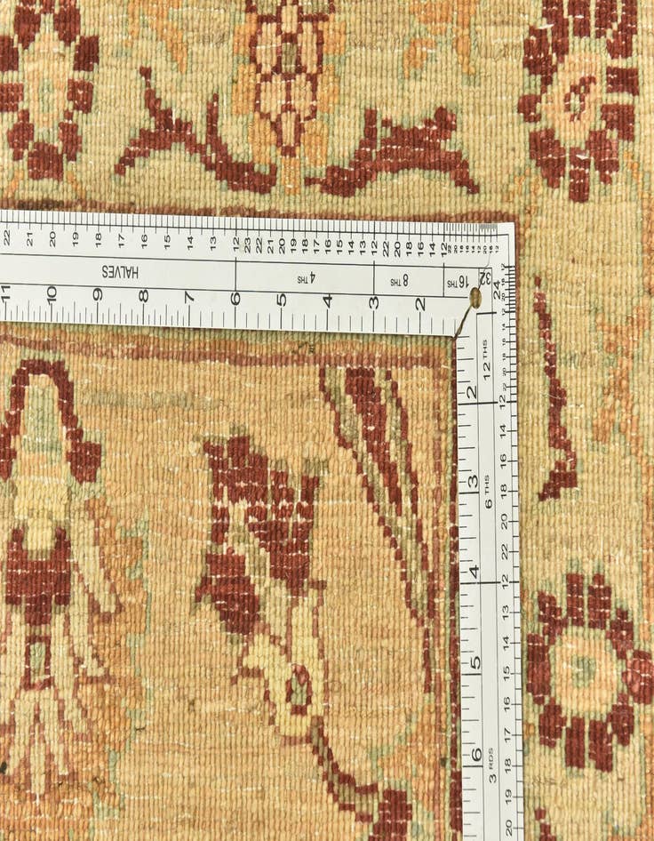 Detail image of  2' 9 x 17'  Hand Knotted Peshawar Ziegler Runner Rug